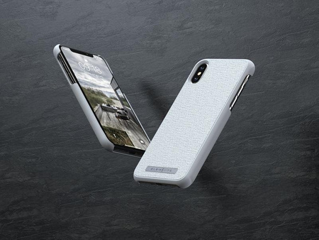 Nordic Elements Original Idun - Anyag tok iPhone Xs Max készülékhez (világosszürke)