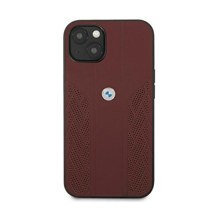 BMW Leather Curve Perforate HC - Etui iPhone 13 (rouge)