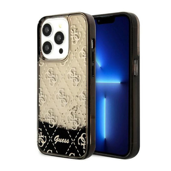 Guess Liquid Glitter Transculent 4G - iPhone 14 Pro Case (Black)