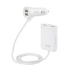 Budi - 4x USB car charger, 41W + splitter on 1.8m cable (White)