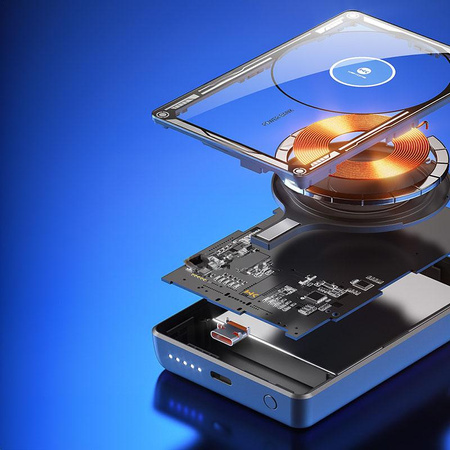 WEKOME WP-287 Vanguard Series - Indukční powerbanka 5000 mAh Rychlé nabíjení PD 20W MagSafe (černá)