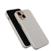 Moshi Napa Slim MagSafe - Étui en cuir pour iPhone 14 (gris serein)