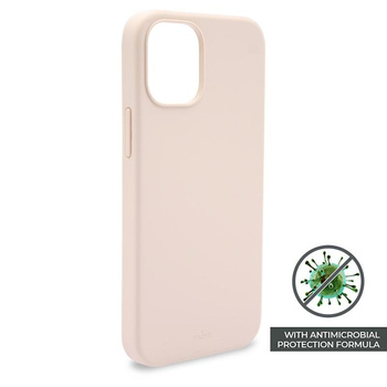 PURO ICON Cover - Coque pour iPhone 12 Pro Max avec protection antimicrobienne (rose sable)