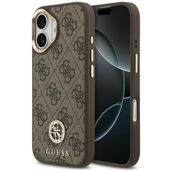 ETUI DO IPHONE 17 do MAGSAFE GUESS BRĄZOWE ORYGINALNE ELEGANCKIE MODNE