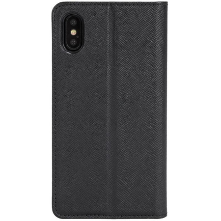 Krusell Malmo 4 Card Foliocase - iPhone X Hülle mit Kartenfächern + Aufsteller (schwarz)