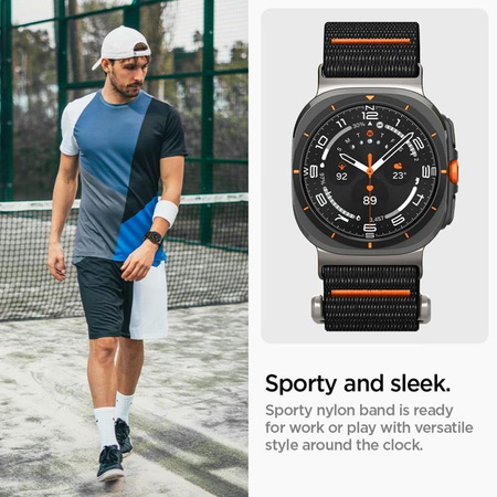 Spigen DuraPro Flex - szíj Samsung Galaxy Watch Ultra 47 mm-es órához (fekete)