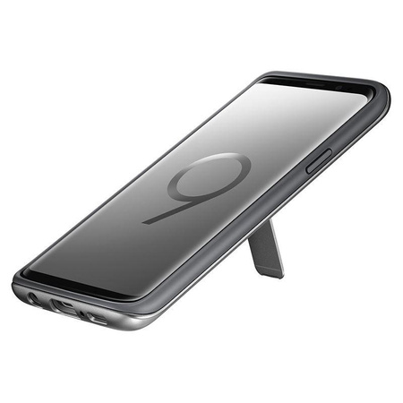 Housse protectrice Samsung sur pied - Étui Samsung Galaxy S9 avec support (Argent)