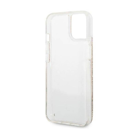 Guess Liquid Glitter Paisley - Coque iPhone 14 (Or)