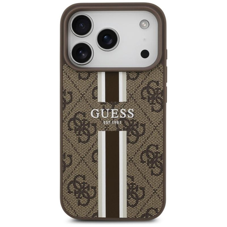 ETUI MAGSAFE GUESS DO IPHONE 17 PRO BRĄZOWE CASE MAGNETYCZNE ELEGANCKIE