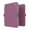 Speck Balance Folio - Étui pour iPad 10.9" (2022) avec MICROBAN avec aimant et support (Plumberry/Pourpre écrasé/Rose)