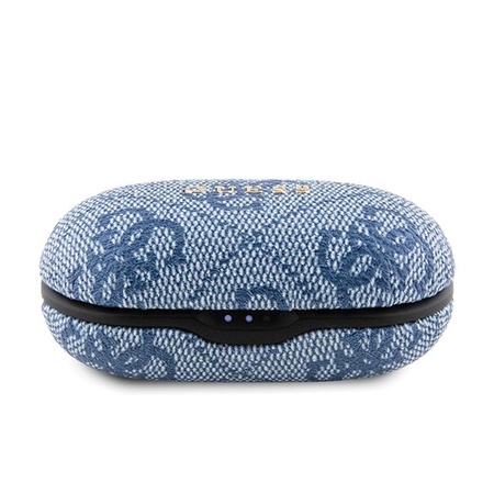 Guess 4G Metal Logo - TWS ENC Bluetooth headphones + charging case (blue)