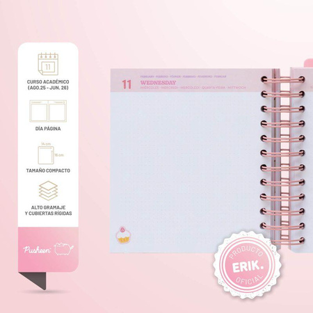Pusheen - Calendrier / Agenda journalier 2025/2026