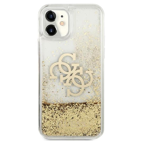 Guess Liquid Glitter 4G Big Logo - Case for iPhone 11 (gold)