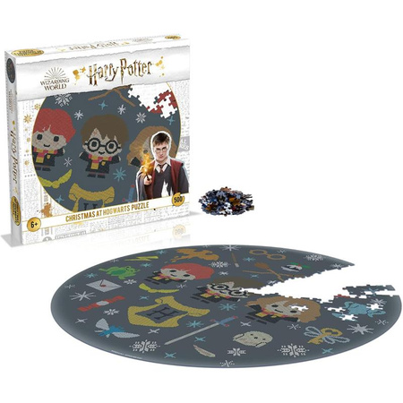 Harry Potter - Puzzles 500 Elemente in einer dekorativen Schachtel (Weihnachten in Hogwarts)