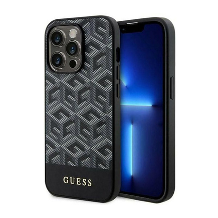 Guess GCube Stripes MagSafe - iPhone 14 Pro Max Case (Black)