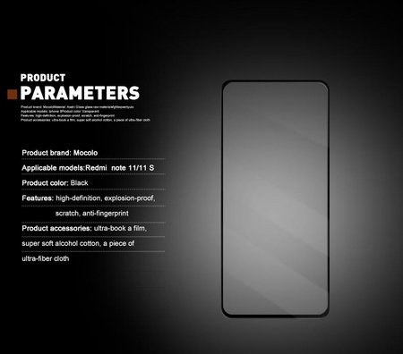 Mocolo 2.5D Full Glue Glass - Verre de protection pour Xiaomi Redmi Note 11 / 11S