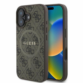 Guess 4G Ring Classic Logo MagSafe - iPhone 16 Case (brown)