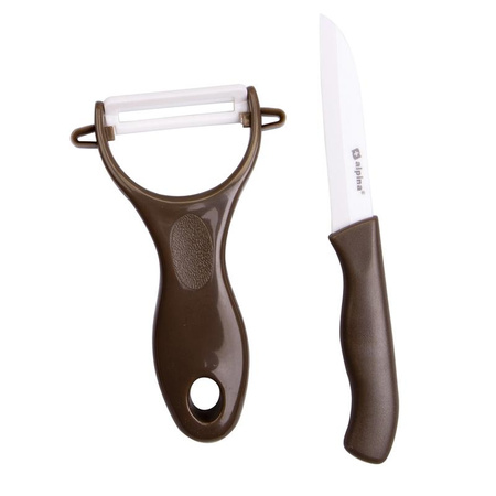 VEGETABLE PICKER + KNIFE KIT, for Fruit, Alpina, Black