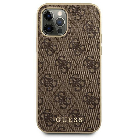 Guess 4G Collection - iPhone 12 / iPhone 12 Pro tok (barna)
