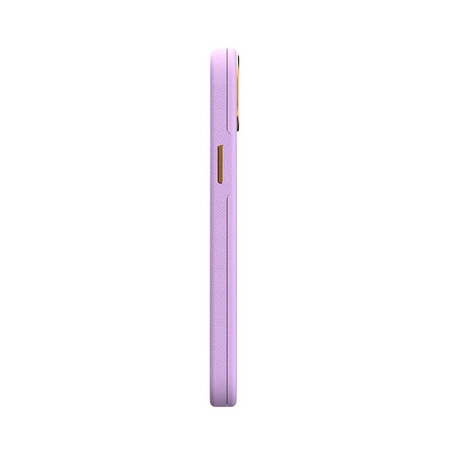 Moshi Napa MagSafe - Ledertasche für iPhone 14 Max (Lavendel-Lila)