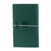 Harry Potter - Slytherin Reise-Notizbuch aus Leder 12x19,6 cm (Grün)