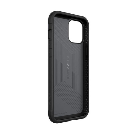 X-Doria Raptic Lux - Alumínium tok iPhone 12 Pro Max készülékhez (Cseppteszt 3m) (fekete szénszálas)