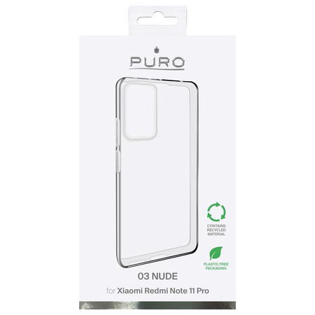 PURO 0.3 Nude - Xiaomi Redmi Note 11 Pro 4G/5G eco tok (átlátszó)