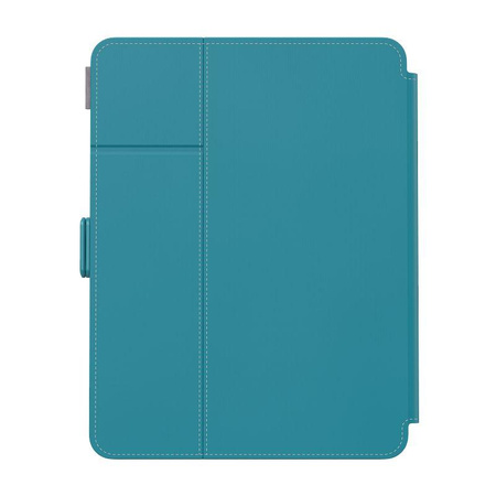 Speck Balance Folio - Étui pour iPad Pro 11" (2022-2018) / iPad Air 11" (2024) / iPad Air 10.9" (5e-4e gén.).) (2022-2020) (Sarcelle/gris nuageux)