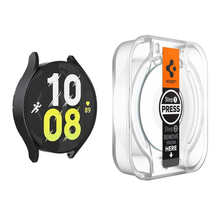 Spigen GLAS.TR EZ FIT 2er-Pack - gehärtetes Glas für Samsung Galaxy Watch 6 44 mm (2 Stück)