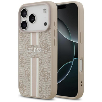 Guess 4G Printed Stripes MagSafe - iPhone 17 Pro Case (pink)