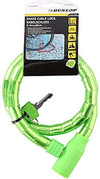 Dunlop - anti-theft bicycle key lock (green)