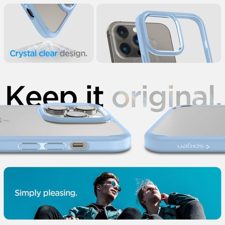 Spigen Ultra Hybrid - Coque pour iPhone 14 Pro Max (Bleu)