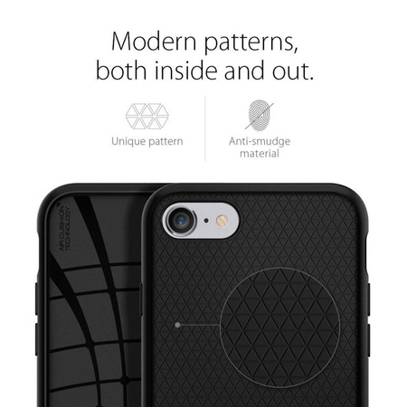 Spigen Liquid Air - tok iPhone SE 2022 / SE 2020 / 8 / 7 (Fekete)