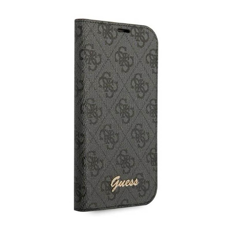 Guess 4G Metall Kamera Outline Booktype Case - iPhone 14 Pro Max Case (schwarz)