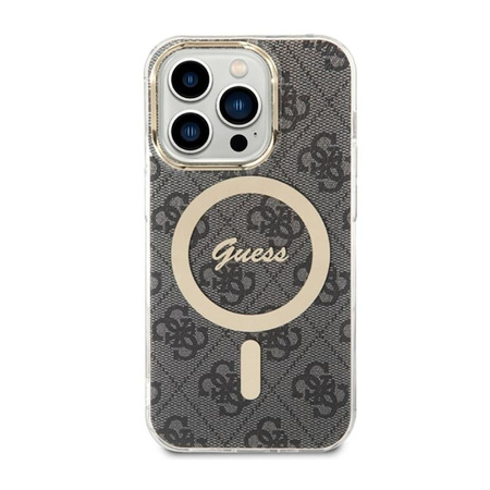 Guess 4G MagSafe - Étui pour iPhone 14 Pro (Noir)