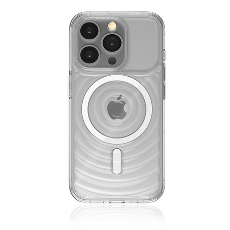 STM Reawaken Ripple MagSafe - Etui anti-stress pour iPhone 15 Pro Max (Clair)