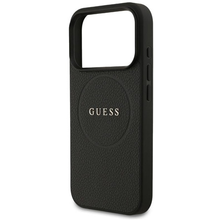 Guess Grained Ring MagSafe - iPhone 17 Pro Case (black)