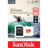 SanDisk Extreme microSDXC - Paměťová karta 64 GB A2 V30 UHS-I U3 170/80 MB/s s adaptérem