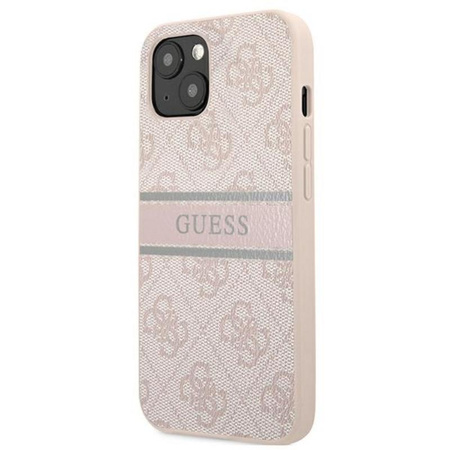 Guess 4G nyomtatott csíkos - iPhone 13 Mini tok (rózsaszín)
