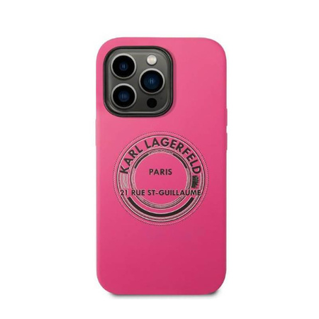 Karl Lagerfeld Silikon RSG - iPhone 14 Pro Max Tasche (rosa)