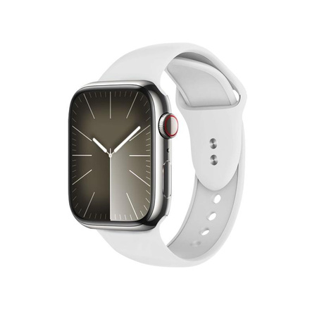 Crong Liquid - Pasek do Apple Watch 44/45/46/49 mm (biały)