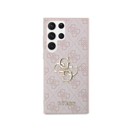 Guess 4G Big Metal Logo - Etui Samsung Galaxy S23 Ultra (różowy)