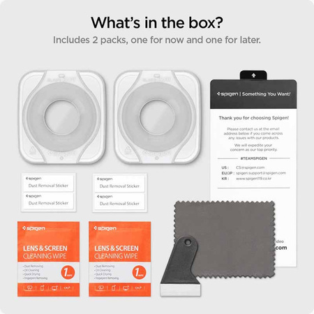 Spigen GLAS.TR EZ FIT 2er-Pack - gehärtetes Glas für Samsung Galaxy Watch 5 Pro 45 mm (2 Stück)