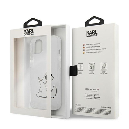 Karl Lagerfeld Choupette Fun - Coque iPhone 13 (Transparente)