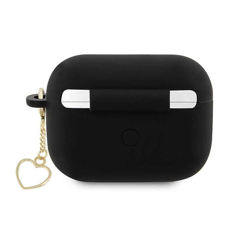 Guess Silicone Heart Charm - AirPods Pro 2 Case (black)