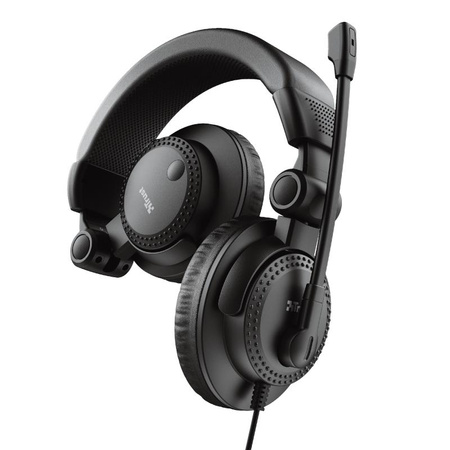 Trust Como - Casque d'écoute avec microphone (Noir)