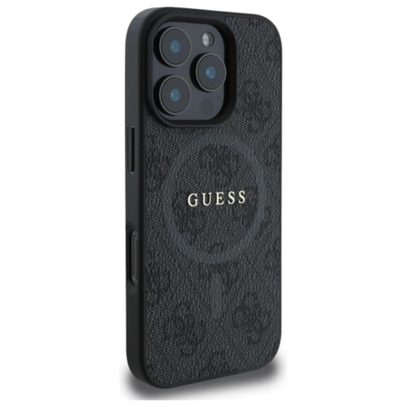 Guess 4G Ring Classic Logo MagSafe - iPhone 16 Pro Max tok (fekete)
