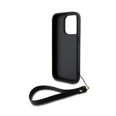 DKNY Wrist Strap Stock Logo - Hülle für iPhone 15 Pro (Schwarz)