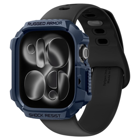 Spigen Rugged Armor V2 - Gehäuse für Apple Watch 10 / 11 42 mm (Marineblau)