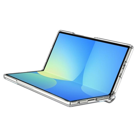 Spigen Ultra Hybrid Pro Mag MagSafe - Etui pour Samsung Galaxy Z Fold 7 (Clair/Blanc)